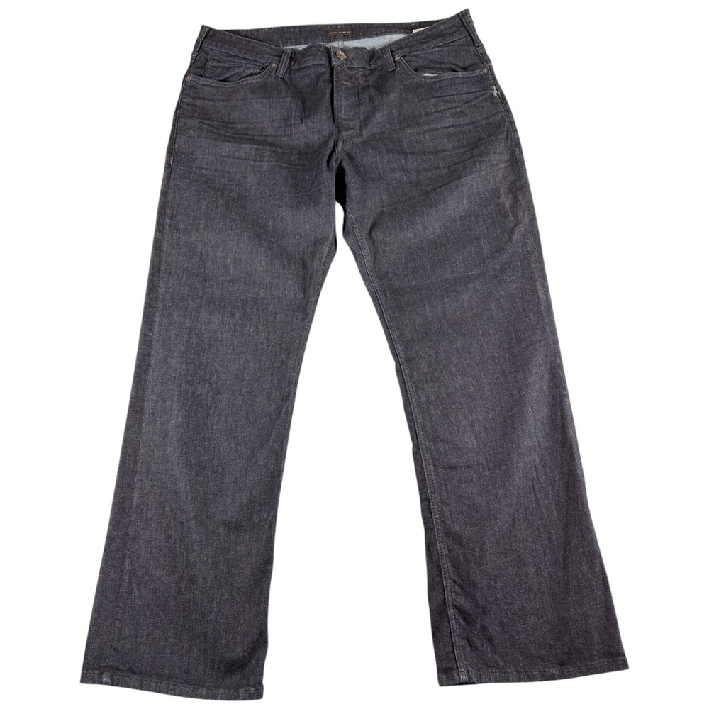 Silver Jeans Co. Zac Jeans Mens 42x32 Dark Wash Relaxed Straight Premium Denim